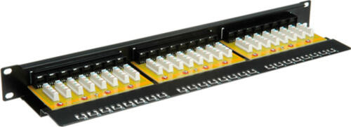 VALUE Kat. 6 / Class E 19-Patchpanel, 24P, ungeschirmt, schwarz