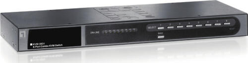 LevelOne 8-Port Combo KVM Switch mit Erweiterungs-Slot