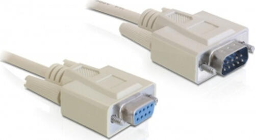 DeLOCK Sub-D9 5m Serien-Kabel Beige