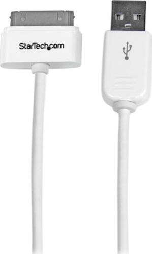 StarTech.com 1m USB iPhone / iPad und iPod Ladekabel - USB auf Apple Dock Datenkabel - Weiß