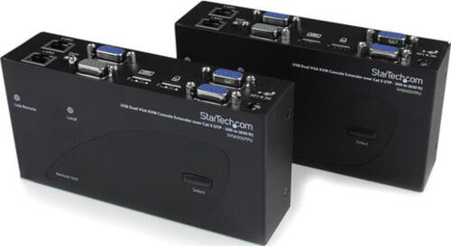 StarTech.com USB Dual VGA KVM Verlängerung bis zu 200m - KVM Extender über Cat5 UTP Netzwerkkabel