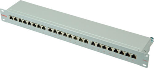 ROLINE Kat. 6 / Class E 19-Patchpanel, 24P, geschirmt, lichtgrau