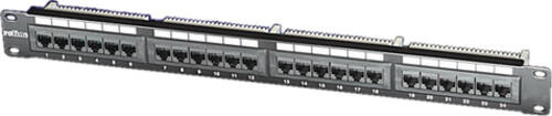 ROLINE Kat.5e 19-Panel, 24 Ports, UTP, schwarz