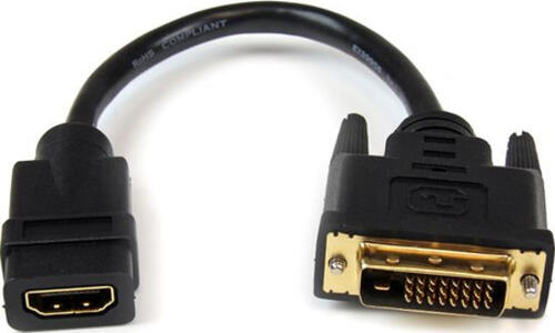 StarTech.com HDMI-auf-DVI-D Videoadapterkabel 20cm - HDMI-Buchse auf DVI-Stecker