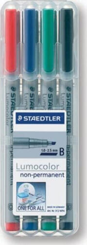 Staedtler 312 WP4 Marker 1 Stück(e) Schwarz, Blau, Braun, Grün, Orange, Rot, Violett, Gelb