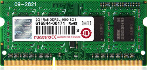 Transcend 2GB DDR3-1600 Speichermodul 1 x 2 GB 1600 MHz