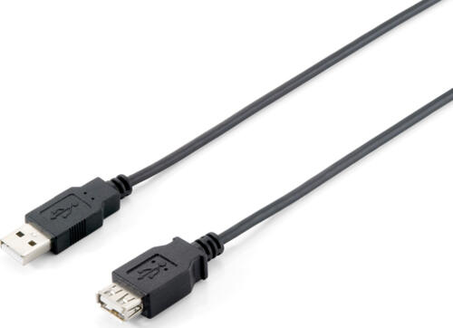 Equip 128850 USB Kabel USB 2.0 1,8 m USB A Schwarz