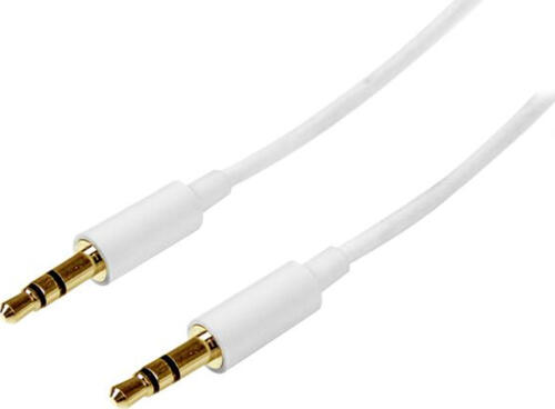 StarTech.com 1m Stereo Audiokabel 3,5mm Klinke - Stecker/Stecker - Weiß