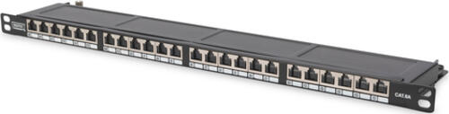 Digitus CAT 6, Klasse E High Density Patch Panel, geschirmt, schwarz