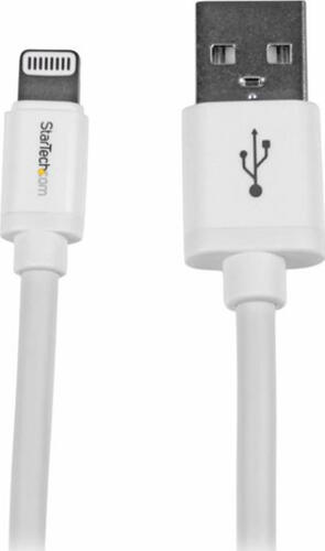 StarTech.com 2m Apple 8 Pin Lightning Connector auf USB Kabel - Weiß - USB Kabel für iPhone / iPod / iPad