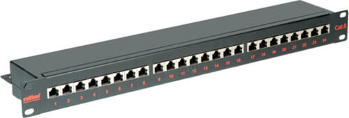 ROLINE Kat. 6 / Class E 19-Patchpanel, 24P, geschirmt, schwarz