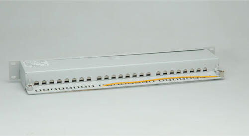 VALUE Kat.6a 19-Patchpanel, 24 P, geschirmt, grau