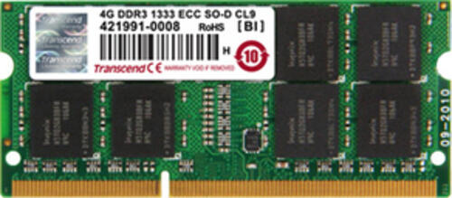 Transcend 8GB DDR3 SO-DIMM Speichermodul 1 x 8 GB 1600 MHz ECC