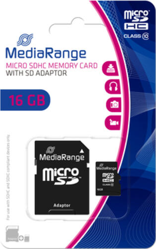 MediaRange MR958 Speicherkarte 16 GB MicroSDHC Klasse 10