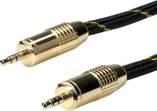 ROLINE 11.88.4285 Audio-Kabel 5 m 3.5mm Schwarz, Gold