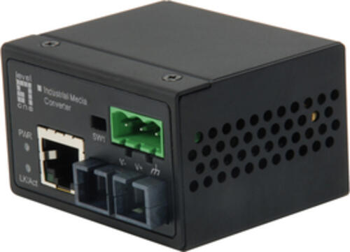 LevelOne IEC-4001 Netzwerk Medienkonverter 100 Mbit/s Multi-Modus Schwarz