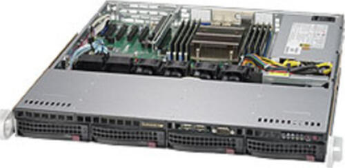 Supermicro SuperServer 5018R-M Rack (1U), - Schwarz, Grau Intel C612 LGA 2011 (Socket R)