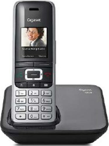 Gigaset S850 Analoges/DECT-Telefon Anrufer-Identifikation Schwarz, Platin