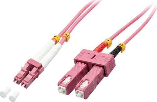 Lindy 46363 InfiniBand/Glasfaserkabel 5 m LC SC Pink