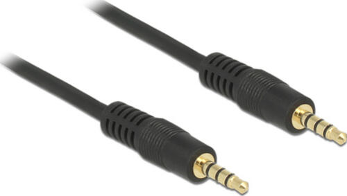 DeLOCK 83435 Audio-Kabel 1 m 3.5mm Schwarz