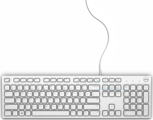 DELL KB216 Tastatur USB AZERTY Französisch Weiß