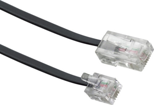 Schwaiger 3.0m RJ-11 - RJ-45 3 m Schwarz