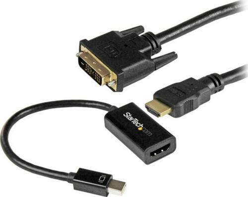 StarTech.com mDP auf DVI Konnektivitäts Kit - Aktives Mini DisplayPort zu HDMI Konverter mit 1,8m HDMI auf DVI Kabel