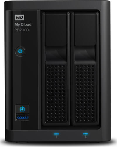 Western Digital My Cloud PR2100 NAS Desktop Intel Pentium N3710 4 GB DDR3L 8 TB HDD My Cloud OS Schwarz