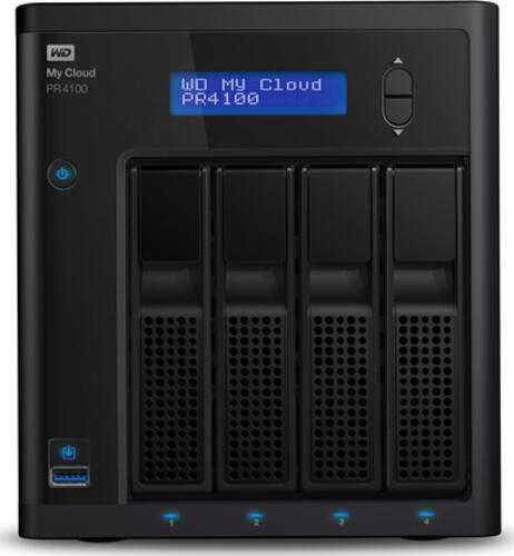 Western Digital My Cloud PR4100 NAS Desktop Intel Pentium N3710 4 GB DDR3L My Cloud OS Schwarz