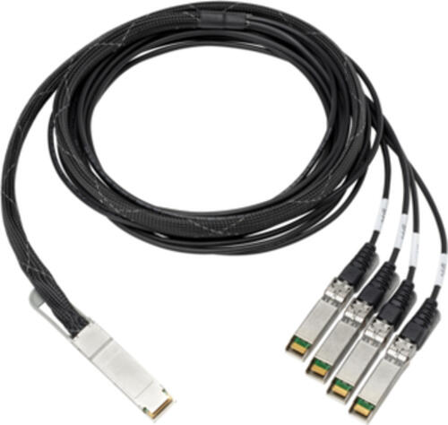 HPE 100GB QSFP28 3m InfiniBand/Glasfaserkabel QSFP+ 4x QSFP+ Aluminium, Schwarz