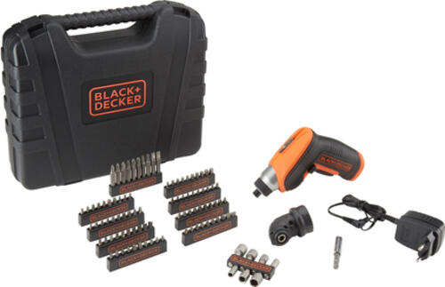 Black & Decker CS3652LKA-QW Elektroschrauber/Schlagschrauber Schwarz, Orange