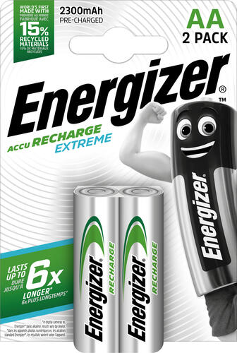 Energizer Accu Recharge Extreme 2300 AA BP2 Wiederaufladbarer Akku Nickel-Metallhydrid (NiMH)