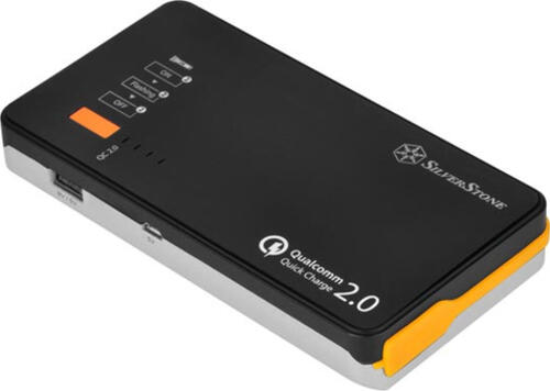 Silverstone PB06 Lithium Polymer (LiPo) 10000 mAh Schwarz, Silber