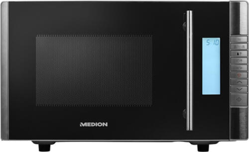 MEDION MD 14482 Schwarz, Edelstahl Grill-Mikrowelle Arbeitsplatte 20 l 800 W