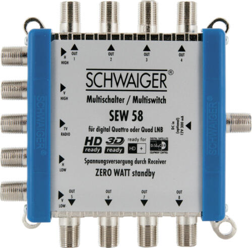 Schwaiger SEW58 531 Satblock-Verteilung 5 Eingänge 8 Ausgänge