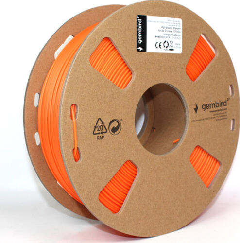 Gembird 3DP-PLA1.75-01-O 3D-Druckmaterial Polyacticsäure (PLA) Orange 1 kg