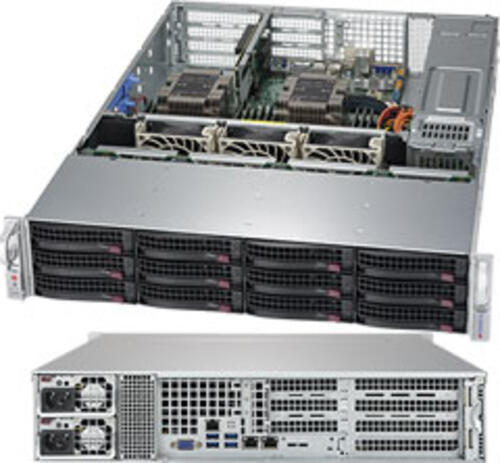 Supermicro SuperServer 6029P-WTRT Intel C622 LGA 3647 (Socket P) Rack (2U) Schwarz