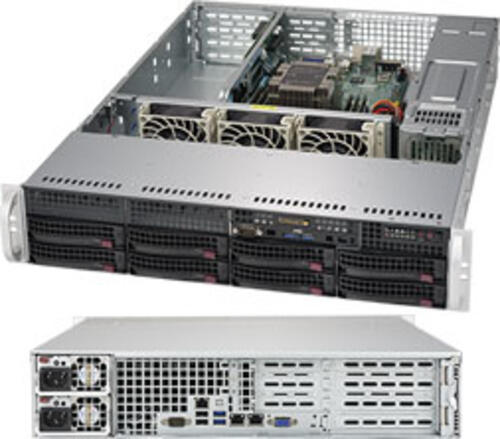 Supermicro SuperServer 5029P-WTR Intel C622 LGA 3647 (Socket P) Rack (2U) Schwarz