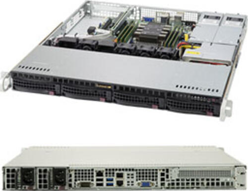 Supermicro SuperServer 5019P-MR Intel C621 LGA 3647 (Socket P) Rack (1U) Schwarz