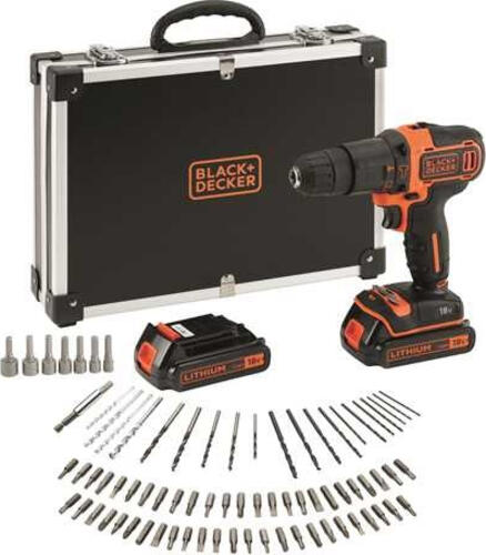 Black & Decker BDCHD18BAFC Bohrmaschine 1400 RPM Schwarz, Orange