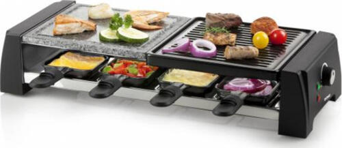 Domo DO9190G Raclette Grill 8 Person(en) 1200 W Schwarz, Grau