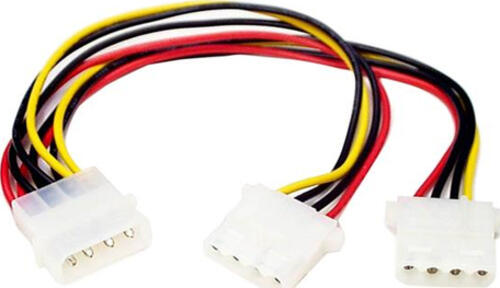 StarTech.com Y-Kabel 4 pin Molex Stecker - Molex Splitter IDE Stromkabel - 2 x LP4 intern