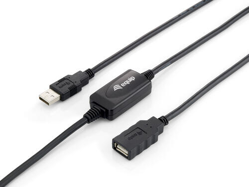 Equip 133310 USB Kabel USB 2.0 10 m USB A Schwarz