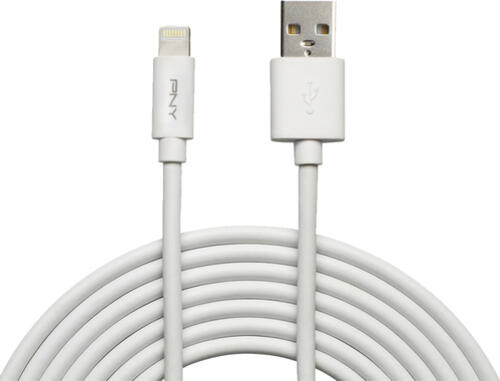 PNY C-UA-LN-W01-10 Lightning-Kabel 3 m Weiß