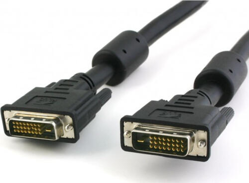 Techly ICOC-DVI-8130F DVI-Kabel 3 m DVI-D Schwarz