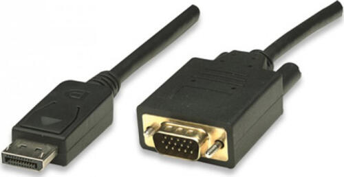 Techly ICOC-DSP-V-030 Videokabel-Adapter 3 m VGA (D-Sub) DisplayPort Schwarz