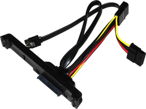 Silverstone CP05 SATA-Kabel 0,5 m Schwarz