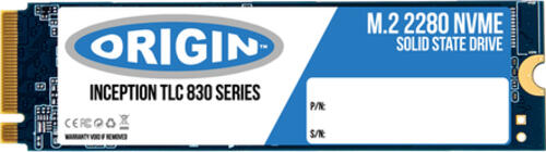 Origin Storage NB-2563DM.2/NVME Internes Solid State Drive M.2 256 GB PCI Express 3.0 3D TLC