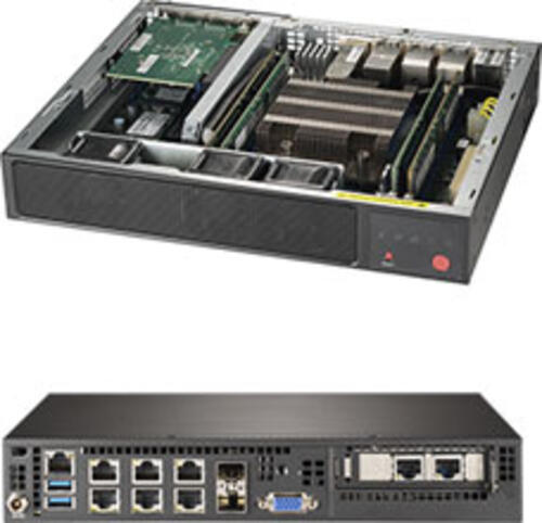 Supermicro SuperServer E300-9D-4CN8TP Intel SoC Schwarz