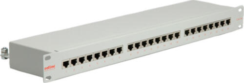 ROLINE 19-Patchpanel 1 HE, 24 Ports, Kat.5e, grau